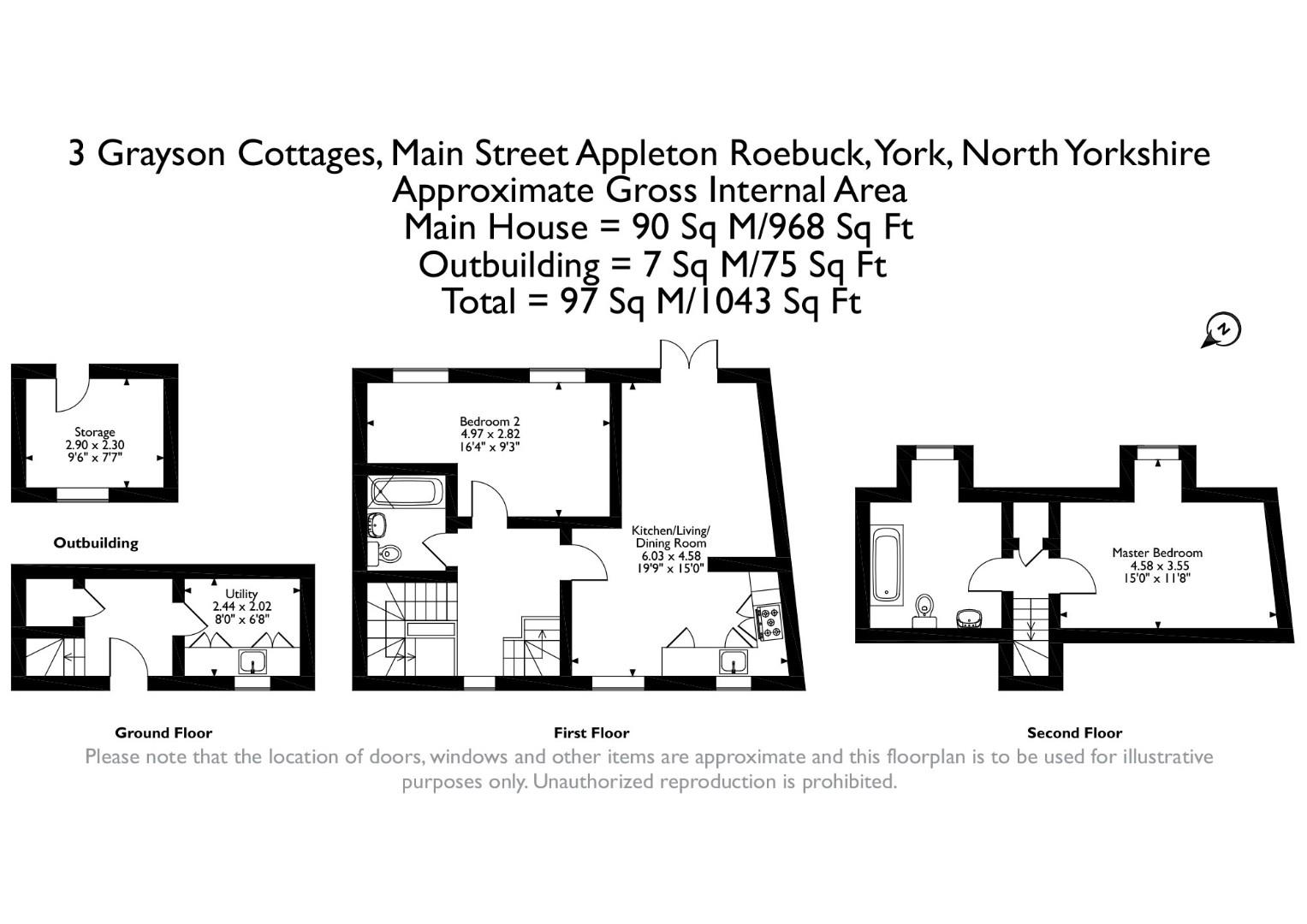 Property details for Greyshon Cottages, Main Street, Appleton Roebuck